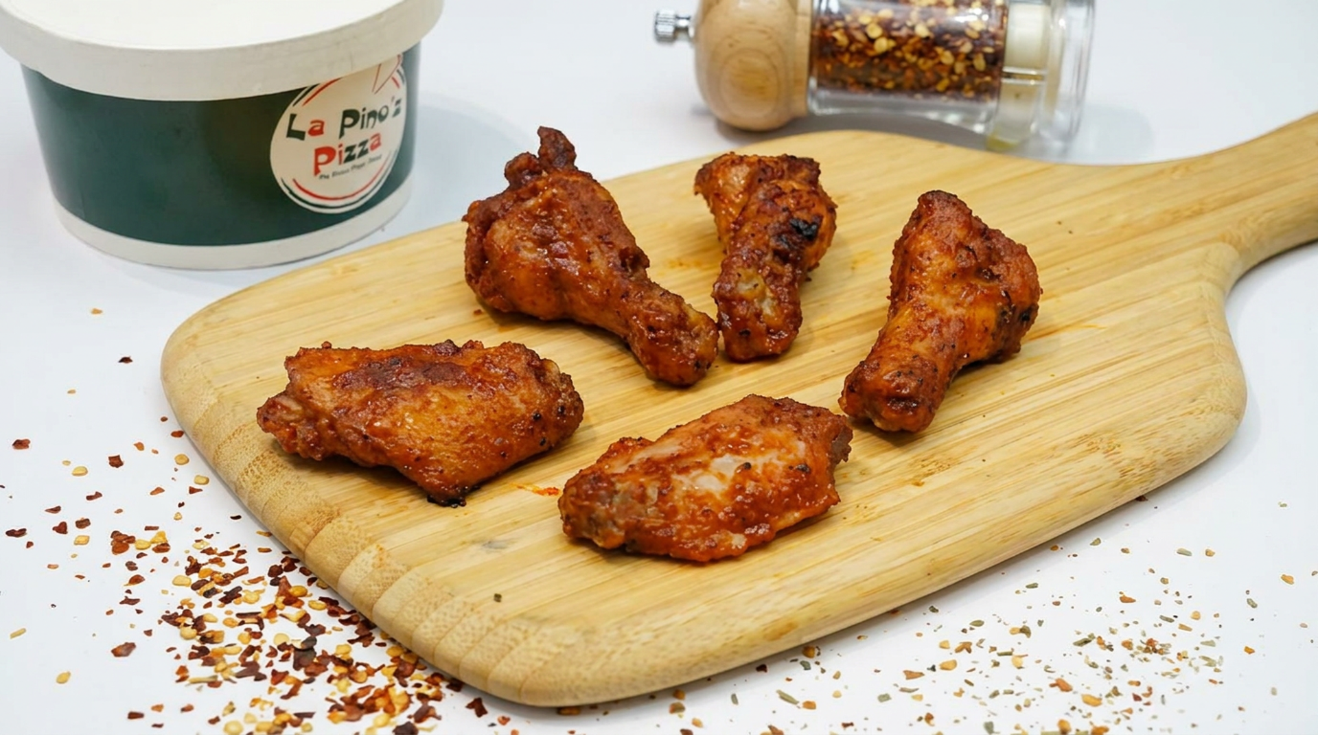 Garlic bread and wings