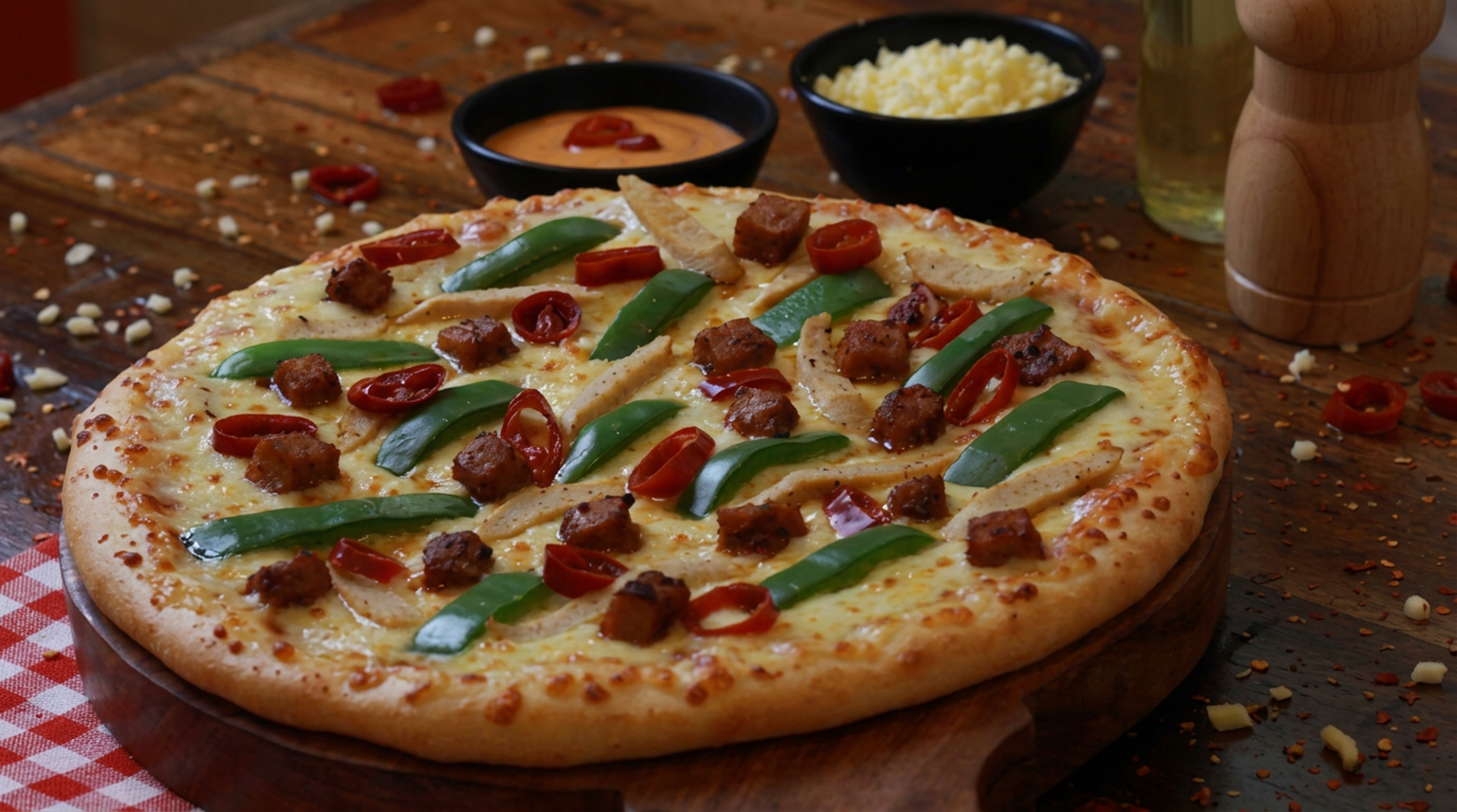 Pizza that tastes like India