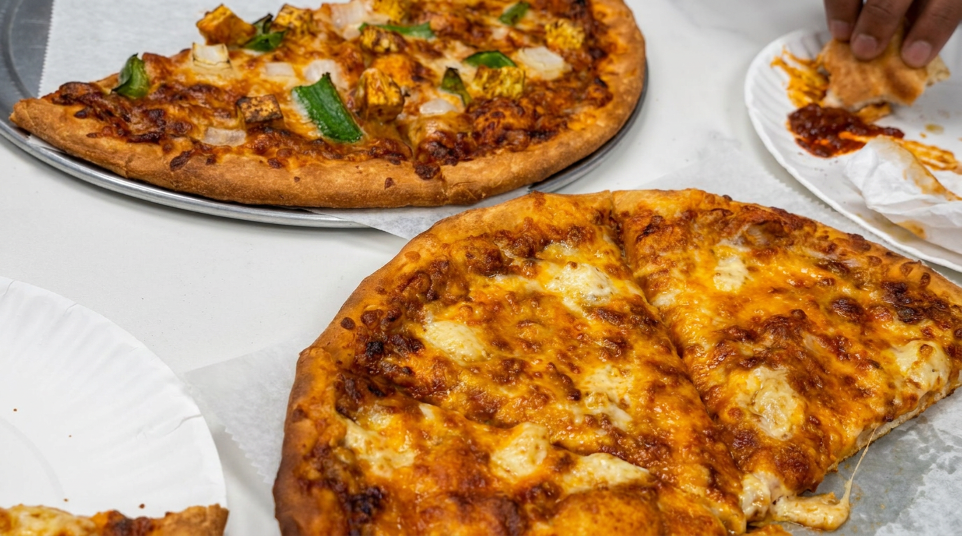 Vegetarian pizzas, start to finish
