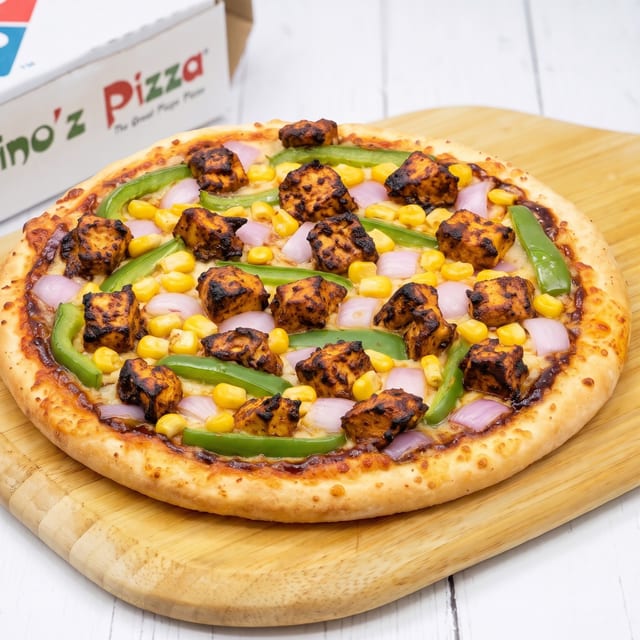 9" Jamaican Jerk Chicken Pizza.