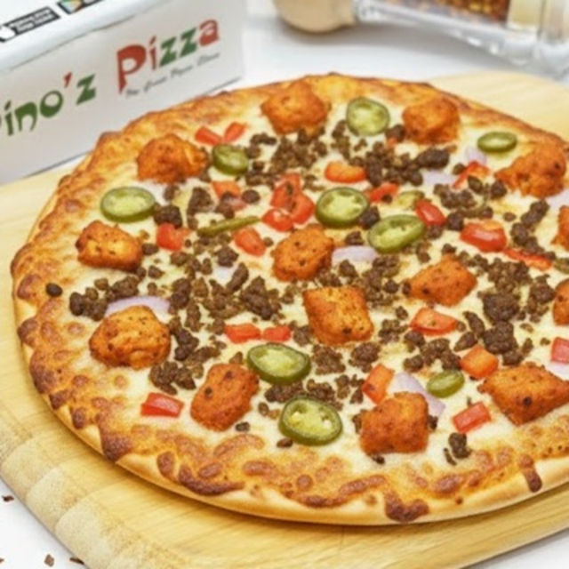 12" Ultimate Meat Pizza.