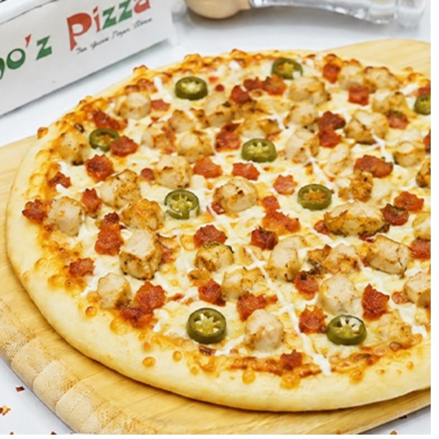 9" Hot CBR Pizza.