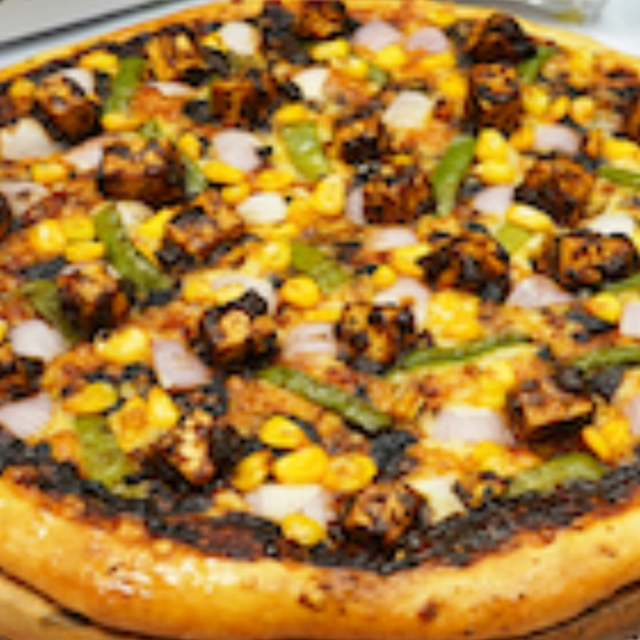 18" Jamaican Jerk Veg Pizza.