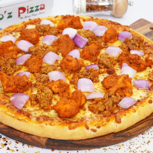18" Mixed Grill Pizza.