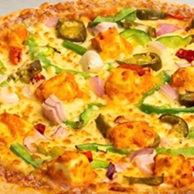 9" Spicy Chicken Pizza.