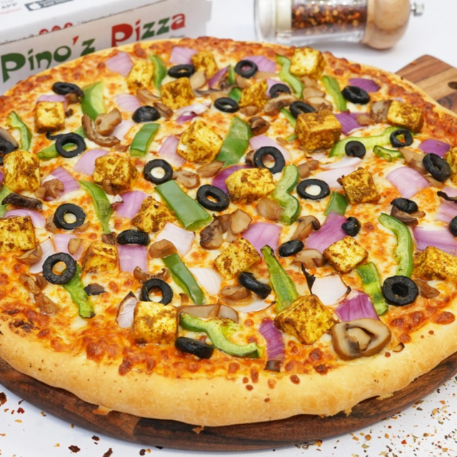 18" Peri Peri Veg Pizza.