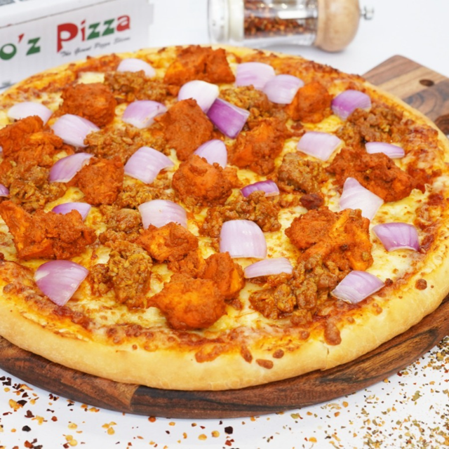 9" Mixed Grill Pizza.