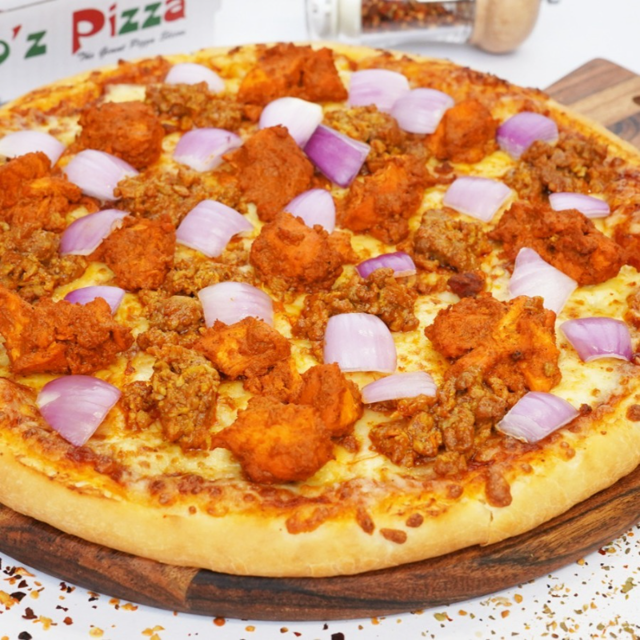 12" Mixed Grill Pizza.